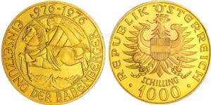 Autriche - 1000 schilling 1976