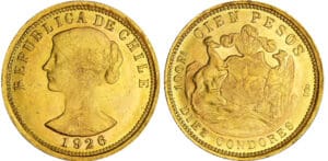 Chili - 100 pesos 1926