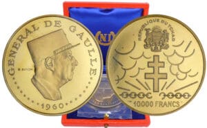 Tchad - Anniversaire de l'indépendance Général de Gaulle - 10000 francs 1960