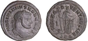 Galère Maximien - Follis (297, Carthage) - L'Afrique 
