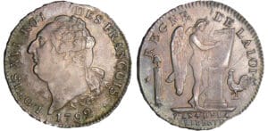 Constitution (1791-1792) - Ecu de 6 livres type FRANCOIS 1792 R (Orléans) Constitution (1791-1792) - Ecu de 6 livres type FRANCOIS 1792 R (Orléans)