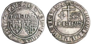 Henry VI de Lancastre (1422-1453) - Blanc aux écus - Rouen