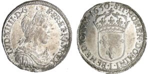 Louis XIV (1643-1715) - ½ écu à la mèche longue - 1650 I (Limoges)