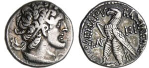 Royaume Lagide - Ptolémée VI Philométor (180-145 av. J.-C) - Tétradrachme (Année ΛГ = 148 av. J.-C., Kition) Royaume Lagide - Ptolémée VI Philométor (180-145 av. J.-C) - Tétradrachme (Année ΛГ = 148 av. J.-C., Kition)