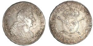 Louis XIV - Demi-écu aux insignes 1702 I (Limoges) Louis XIV - Demi-écu aux insignes 1702 I (Limoges)