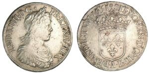 Louis XIV - Ecu à la mèche longue 1651 A (Paris) Louis XIV - Ecu à la mèche longue 1651 A (Paris)