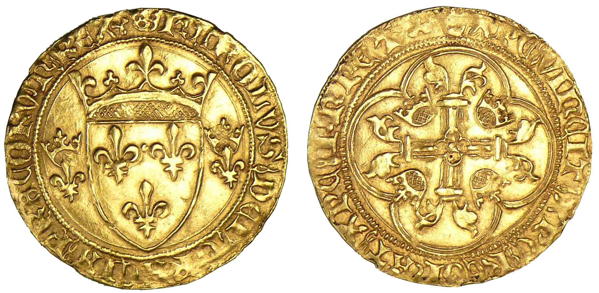 Charles VII - Ecu d'or à la couronne (Lyon) Charles VII - Ecu d'or à la couronne (Lyon)
