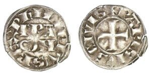 Philippe IV - Denier parisis à l'O rond
