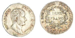 1/2 franc Bonaparte Premier Consul An 12 A (Paris) 1/2 franc Bonaparte Premier Consul An 12 A (Paris)
