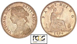 Grande-Bretagne - Victoria (1837-1901) - Farthing 1874 Grande-Bretagne - Victoria (1837-1901) - Farthing 1874