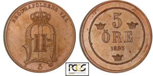 Suède - 5 Ore 1883