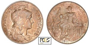 Troisième république (1871-1940) - 10 centimes Dupuis 1911