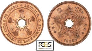Congo Belge - Léopold II - 2 centimes 1888 Congo Belge - Léopold II - 2 centimes 1888