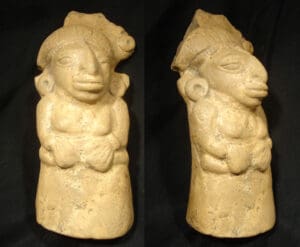 Maya - Statuette personnage féminin IIIe siècle