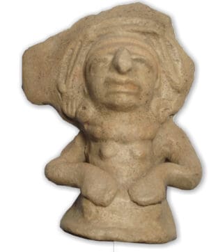 Maya - Statuette personnage féminin IIIe siècle