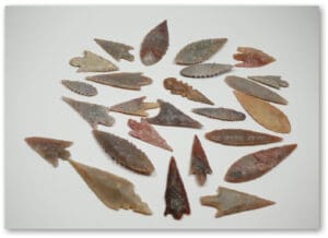 Préhistoire - Pointes de flèches en silex - Néolithique