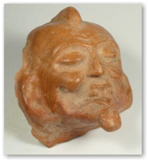 Pré-colombien - Maya (Guatemala) - Masque d'homme - III-VIème siècle.