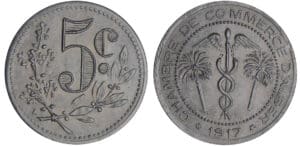 Algérie - Chambre du commerce d'Alger - 5 centimes 1917
