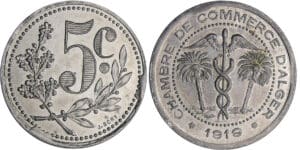 Algérie - Chambre du commerce d'Alger - 5 centimes 1919
