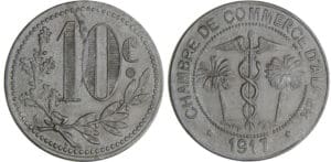 Algérie - Chambre du commerce d'Alger - 10 centimes 1917 zinc
