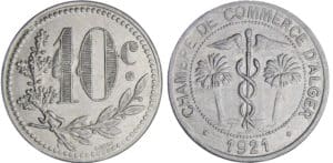 Algérie - Chambre du commerce d'Alger - 10 centimes 1921