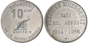 Algérie - Sidi-Del-Abbès - Horlogerie Plantier Boissonnet 10 centimes 1914-16