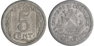 Algérie - Chambre de commerce de Constantine - 5 centimes 1922 Algérie - Chambre de commerce de Constantine - 5 centimes 1922