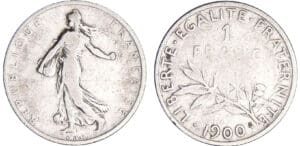 Troisième république (1871-1940) - 1 franc Semeuse 1900