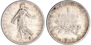 Troisième république (1871-1940) - 1 franc Semeuse 1903 Troisième république (1871-1940) - 1 franc Semeuse 1903