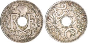 Troisième République (1871-1940) - 25 centimes Lindauer - 1917 coin décalé de -120° Troisième République (1871-1940) - 25 centimes Lindauer - 1917 coin décalé de -120°