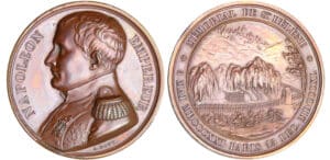 Napoléon 1er - Médaille - Mémoire de Sainte Hélène 1840 Napoléon 1er - Médaille - Mémoire de Sainte Hélène 1840