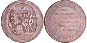 Constitution (1791-1792) - Monneron de 5 sols - 1791 AN III - date en chiffres romains Constitution (1791-1792) - Monneron de 5 sols - 1791 AN III - date en chiffres romains
