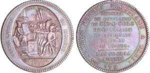 Constitution (1791-1792) - Monneron de 5 sols - 1792 - AN IV