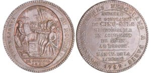 Constitution (1791-1792) - Monneron de 5 sols - 1792 - AN IV Constitution (1791-1792) - Monneron de 5 sols - 1792 - AN IV