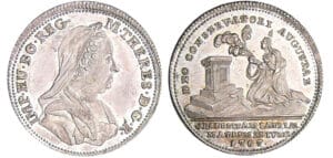 Autriche - Maria Theresia (1740-1780) - Jeton en argent 1767 Autriche - Maria Theresia (1740-1780) - Jeton en argent 1767