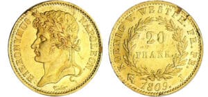 Allemagne - Westphalie - Jérome Napoléon - 20 frank 1809 J (Cassel) Allemagne - Westphalie - Jérome Napoléon - 20 frank 1809 J (Cassel)