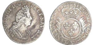Louis XIV (1643-1715) - 1/12 d'écu aux palmes - 1694 A (Paris) Louis XIV (1643-1715) - 1/12 d'écu aux palmes - 1694 A (Paris)