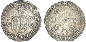 Henri II (1547-1559) - Douzain du Dauphiné aux croissants - 1552 Y (Romans)