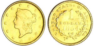Etats-Unis - Dollars Liberty head 1854 Etats-Unis - Dollars Liberty head 1854