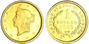Etats-Unis - Dollars Liberty head 1853 Etats-Unis - Dollars Liberty head 1853