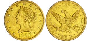 Etats-Unis - 10 dollars Liberty head 1850 Etats-Unis - 10 dollars Liberty head 1850