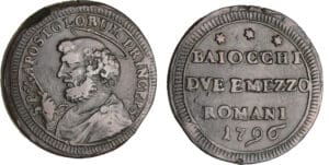 Italie - Etat papal - Pie VI (1775-1799) - 2 1/2 baiocchi 1796