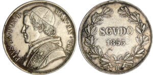 Italie - Etat papal - Pie IX (1846-1866) - Scudo 1853 (Rome)