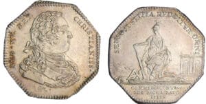 Jeton - Louis XV (1715-1774) - Commissaires-controleurs des bois à bâtir 1732 Jeton - Louis XV (1715-1774) - Commissaires-controleurs des bois à bâtir 1732