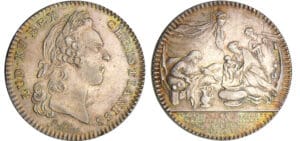 Jeton - Louis XV (1715-1774) - Marchands-pasementiers de Rouen 1531 Jeton - Louis XV (1715-1774) - Marchands-pasementiers de Rouen 1531