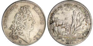 Jeton - Louis XIV (1643-1715) - Jurés vendeurs de volailles 1709 Jeton - Louis XIV (1643-1715) - Jurés vendeurs de volailles 1709