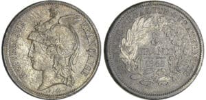 Deuxième république (1848-1852) - 5 francs concours de Allard 1848 Piéfort Deuxième république (1848-1852) - 5 francs concours de Allard 1848 Piéfort