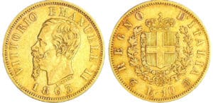 Italie - Vittorio Emanuele II (1849-1861) - 10 lire 1863 (Turin)