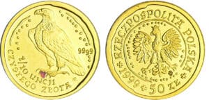 Pologne - 50 Zlotys 1999 - 1/10 d'once Pologne - 50 Zlotys 1999 - 1/10 d'once