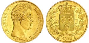 Charles X (1824-1830) - 20 francs 1829 A (Paris) Charles X (1824-1830) - 20 francs 1829 A (Paris)